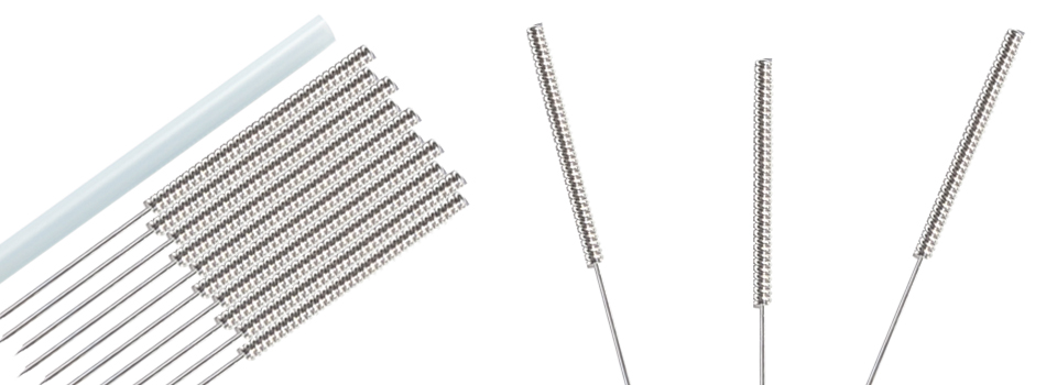 Akupunkturnadeln mit Stahlgriff