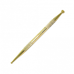 Acutop APM Acupressure Pen, Brass, 13 cm long, ball diameters: 3 mm and 6 mm 