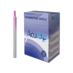 AcuTop® Akupunkturnadeln Typ PJ,  Kunststoffgriff, beschichtet, mit Führrohr, 100 Stk. 0.25 x 30 [mm]