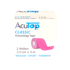AcuTop® Classic Kinesiology Tape, 2.5cm, 2 rolls 