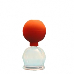Schröpfglas mit Ball, dünnwandig 4,4 cm
