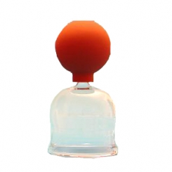 Schröpfglas mit Ball, dünnwandig 6,5 cm