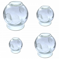 Fire cupping glass set, thick walled 