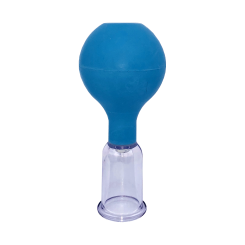 Acrylic Cupping Glass with suction ball, individually packed 1,9 cm