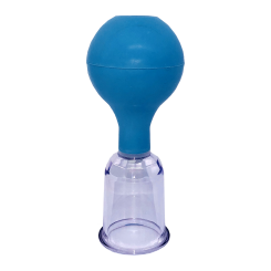 Acrylic Cupping Glass with suction ball, individually packed 2,6 cm 