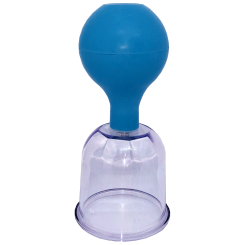 Acrylic Cupping Glass with suction ball, individually packed 5,7 cm