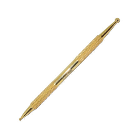 Acutop APM Acupressure Pen, Gold-Plated, 13 cm long, ball diameters: 3 mm and 5 mm 