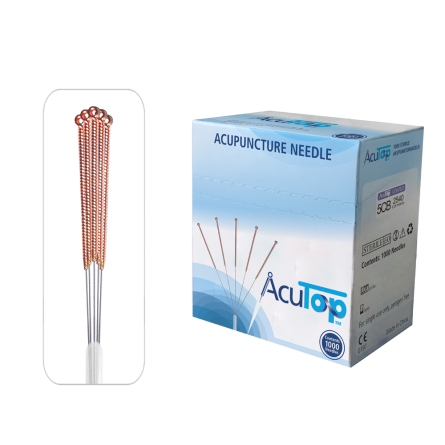 AcuTop® Akupunkturnadeln Typ 5CB, Kupfergriff, beschichtet, 1000 Stk. 