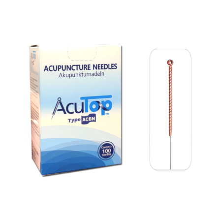 AcuTop® Akupunkturnadeln Typ CBN, Kupfergriff, beschichtet, 100 Stk. 