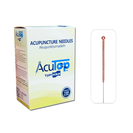 AcuTop® Akupunkturnadeln Typ CBsN, Kupfergriff, unbeschichtet, 100 Stk. 