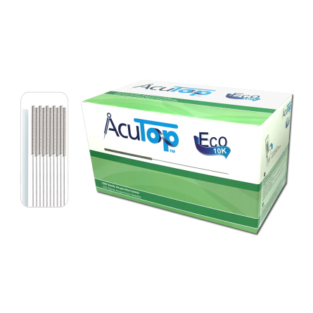 AcuTop® Akupunkturnadeln Typ Eco 10K, Stahlgriff, beschichtet, 1000 Stk. 
