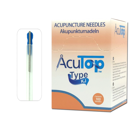 AcuTop® Akupunkturnadeln Typ KJ, Stahlgriff (Korea Style), beschichtet, 100 Stk. 0,25 x 40 mm