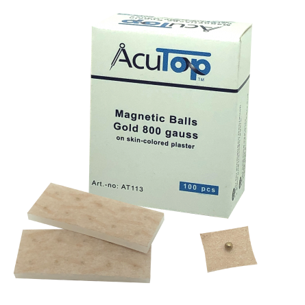 AcuTop® Magnetische Ohrkugeln, vergoldet, 800 Gauss 