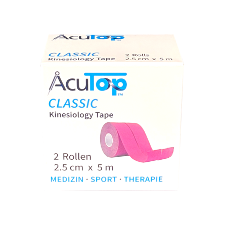 AcuTop® Classic Kinesiology Tape, 2.5cm, 2 rolls 