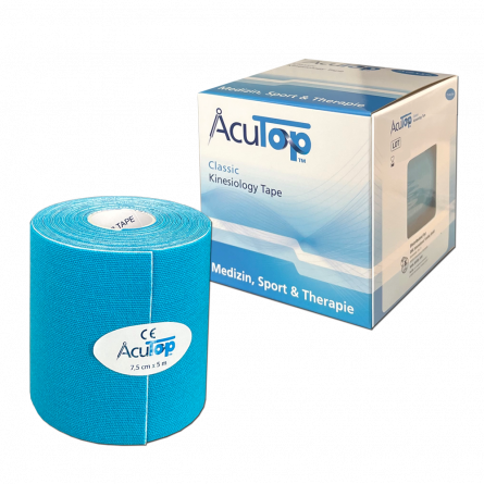 AcuTop® Classic Kinesiology Tape, 7.5cm, blue 