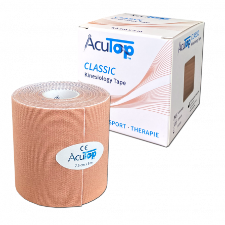 AcuTop® Classic Kinesiology Tape, 7.5cm, beige 