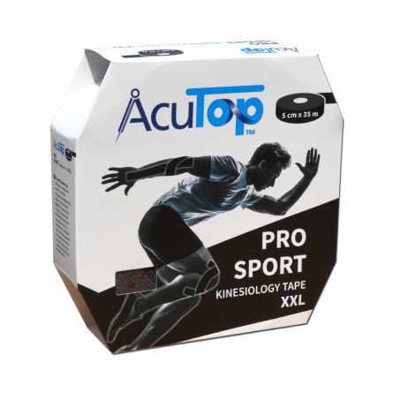 AcuTop® Pro Sport Tape XXL, 35m Schwarz