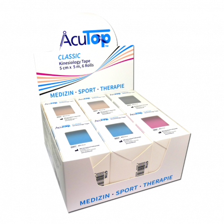 AcuTop Kinesiology Tape 6 pcs. Starter Set - 6 rolls in various colors 