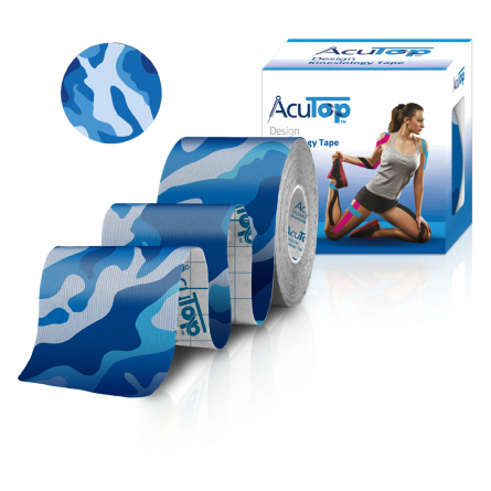 AcuTop® Design Kinesiology Tape Blau-Camo