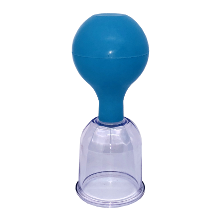 Acrylic Cupping Glass with suction ball, individually packed 3,6 cm