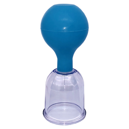 Acrylic Cupping Glass with suction ball, individually packed 4,8 cm